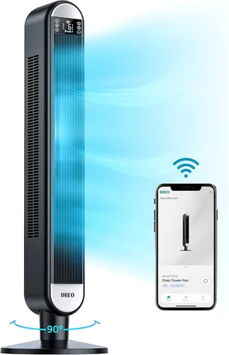 Vista 5 de Dreo Paquete de ventilador de torre con diseño remoto y sin aspas (Nomad One (DR-HTF007) + Cruiser Pro T2)