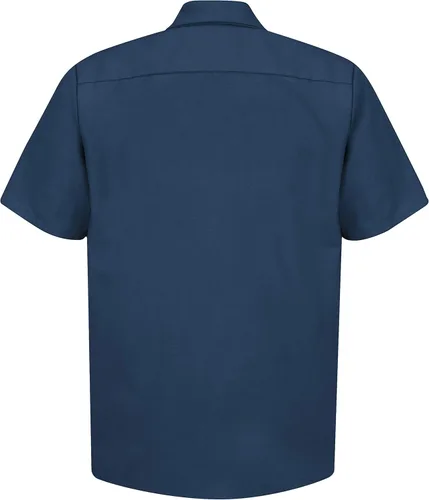 Vista 2 de Red Kap Camisa de trabajo industrial para hombre, ajuste regular, manga corta