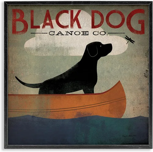 Vista 32 de Stupell Industries Retrato abstracto de perro enmarcado Giclée por Irena Orlov