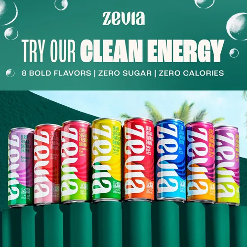 Vista 7 de Zevia Soda sin calorías, uva, latas de 12 onzas líquidas (paquete de 6)