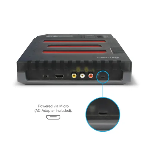Vista 6 de Hyperkin RetroN 3 HD 3-in-1 Retro Gaming Console for NES, Super Famicom, and Genesis Mega Drive (Space Black) - Sega Genesis