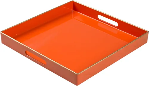 Vista 26 de MAONAME - Bandejas de servir azules con asas, bandeja decorativa ovalada para mesa de café, juego de bandejas anidadas de 2, bandeja de tocador