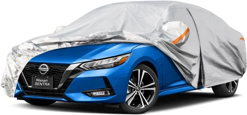 Vista 88 de Kayme - Cubierta de 6 capas para automóvil, impermeable, para todo tipo de clima, protección completa para exteriores contra lluvia, sol y rayos