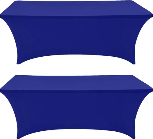 Vista 27 de Eurmax USA - Manteles rectangulares ajustables de elastano de 4 pies, mantel elástico para bodas, eventos o para decorar la mesa del patio