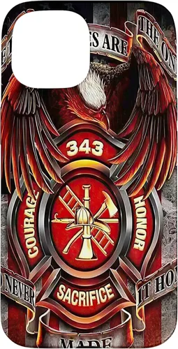 Vista 6 de USA Flag Firefighter Case American Fireman US Fire Fighter Case for iPhone 17