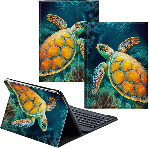 Vista 34 de Funda para Samsung Galaxy Tab S6 Lite 2022/2020 Teclado inalámbrico desmontable y cubierta de cuero PU Funda protectora para Samsung Galaxy Tab S6