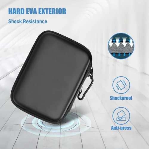Vista 4 de ProCase Funda para disco duro para Canvio Basics Western Digital WD Elements My Passport Seagate Backup Plus Slim 1TB 2TB 3TB 4TB USB 3.0, 2.5
