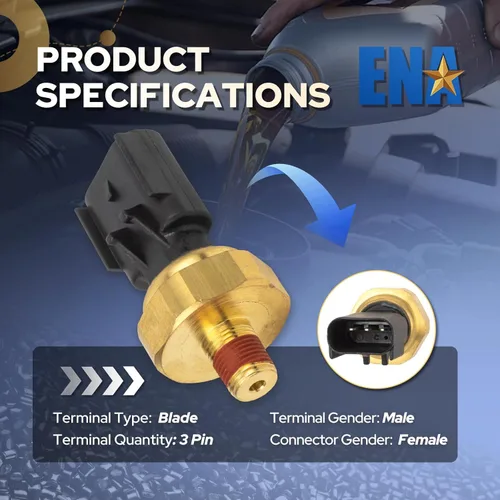 Vista 6 de Interruptor del sensor de presión de aceite ENA para PS317 5149062AA 5149062AB Compatible con 2005-2016 300 Aspen Town Country 2003-2016 Dodge