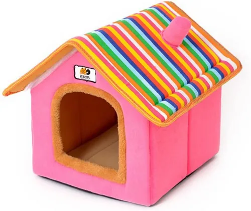Casa para perros y gatos, cómoda para exteriores, cama extraíble para perros y gatos, para todo tipo de clima, para perros y gatos, refugio para