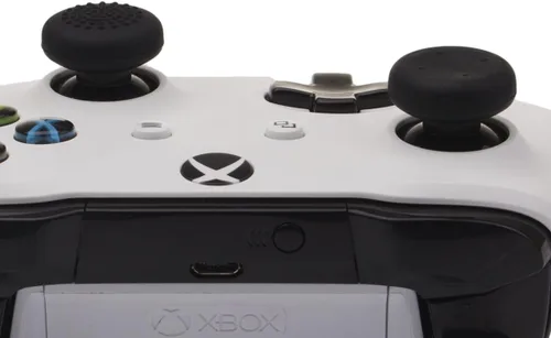 Vista 8 de Water Transfer Printing Camouflage Silicone Cover Skin Case for Microsoft Xbox One X & Xbox One S Controller x 1(Forest) with PRO Thumb Grips x 8