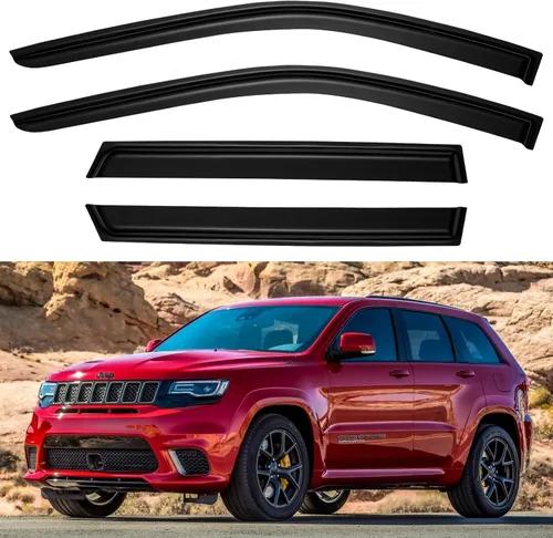 Vista 13 de Viseras de ventana y protectores contra la lluvia para 2007-2013 Chevy Silverado/GMC Sierra 1500/Avalanche Crew Cab, viseras de ventilación