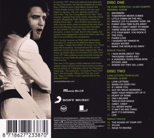 Vista 2 de Elvis Country Legacy Edition - 14 Bonus Tracks incl. B-sides