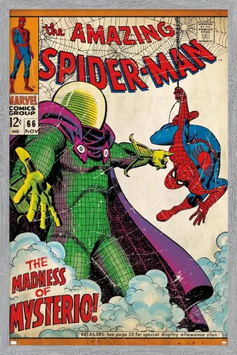Vista 14 de Trends International Marvel Comics Spider-Man - Póster de pared Amazing Spider-Man #66, 22.4 pulgadas de largo x 14.7 pulgadas, versión enmarcada