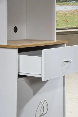 Vista 5 de Hodedah Import aparador de cocina, Madera, Blanco