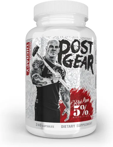 5% Nutrition Rich Piana Post Gear PCT Support Booster Bloqueador de estrógeno, inhibidor de aromaterapia Suplemento de terapia posterior al ciclo