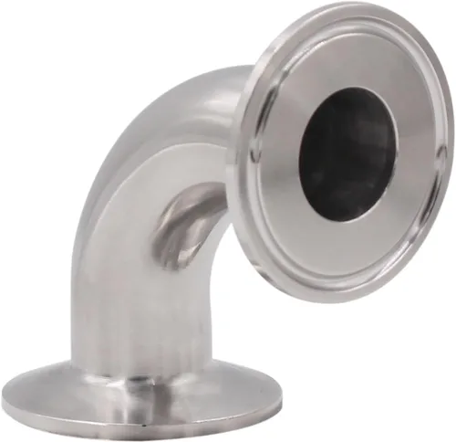 Vista 13 de DERNORD Paquete de 2 tubos de 1 "OD codo de 90 grados de montaje de tubería sanitaria SS304 Tri Clamp 1.5 pulgadas