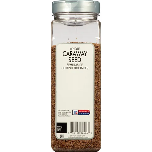 Vista 2 de McCormick Culinary Semilla de alcaravea entera, 16 onzas, un recipiente de 16 onzas de semillas de alcaravea para cocinar y hornear, ideal