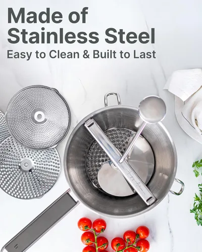 Vista 5 de Hungry Artisan - Molinillo de alimentos de 4 discos para mermeladas