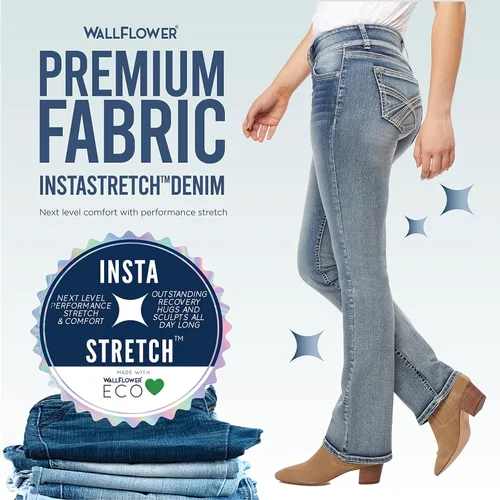 Vista 6 de Wallflower Junior de Luscious Curvy Boot Cut Jean, Kim