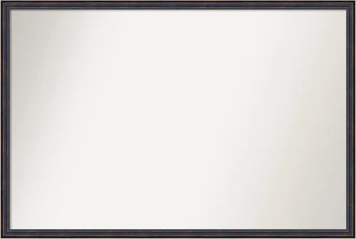 Vista 49 de Amanti Art Espejo de baño de bronce para sobre el fregadero, 25 x 26 pulgadas, espejo rectangular de bronce oscuro, marco de madera tradicional