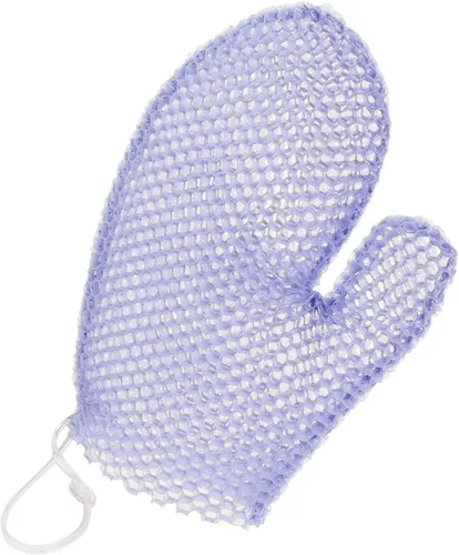 Vista 3 de Supracor Manopla de baño de spa, exfoliante corporal, esponja exfoliante facial, azul
