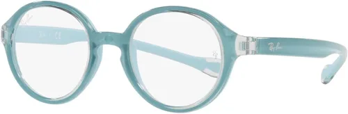 Vista 10 de Ray-Ban Ry9075vf Low Bridge Fit - Marco redondo para gafas graduadas para niños Negro sobre rojo goma/lente de demostración