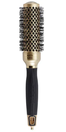 Olivia Garden NanoThermic Cepillo Térmico Redondo de Cerámica + Ion para Cabello - No Eléctrico - Cepillo Profesional para Peinado para Cabello