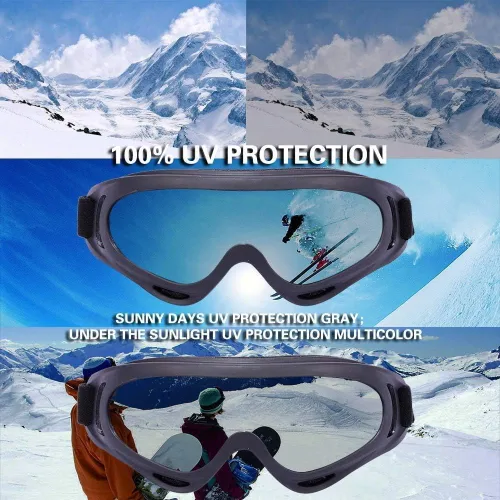 Vista 5 de Lentes antirreflejos, gafas de esquí, deportes de invierno, snowboard, con protección UV 400