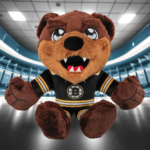 Vista 2 de Bleacher Creatures Boston Bruins Blades 8" Kuricha Mascot Sentada de Peluche - Suave Inspirado en Mascota Chibi de la NHL