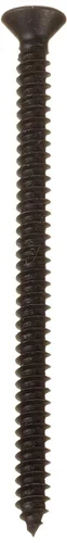 Vista 2 de Small Parts 0840ABPOB Tornillo de chapa de acero, acabado de óxido negro, cabeza ovalada de 82 grados, Phillips Drive, tipo AB, tamaño de rosca