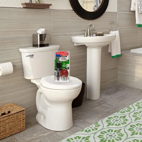 Vista 7 de Fluidmaster K-400H-040-T5 PerforMAX Kit de reparación de inodoro con válvula de llenado y aleta de 3 pulgadas, multicolor