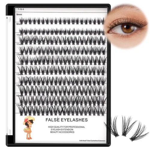 Vista 10 de BODERMINCER 20D 0.315-0.787 in a elegir 8-10-0.472-0.551 in MIX/14-16-0.709-0.787 in - Extensiones de pestañas postizas individuales mixtas