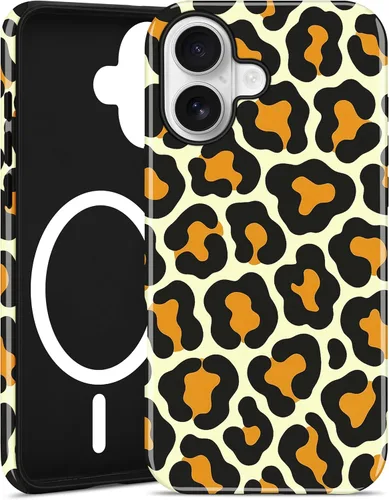 Vista 49 de Jusy Compatible with MagSafe Brown Tortoise Shell Print Phone Case for iPhone 7/8/SE, Amber Trendy Luxury Magnetic Soft TPU and Hard PC Protective