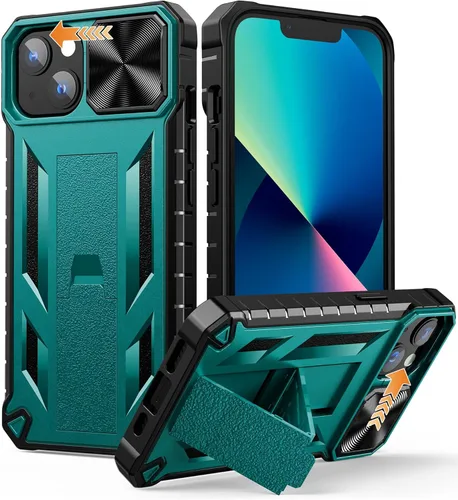 SOiOS Funda para iPhone 16e 2025: Funda para iPhone 13 iPhone14 con soporte | Funda protectora de grado militar a prueba de golpes | TPU duradero