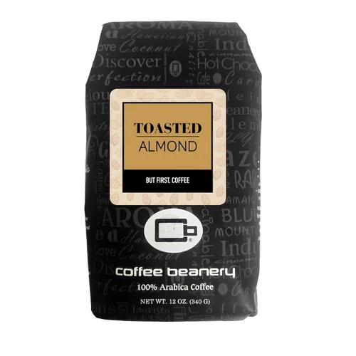 Vista 35 de Café con sabor Amaretto, café especial Arabica, tueste medio, 12 onzas, grano entero (grano entero)
