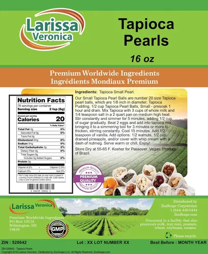 Perlas de Tapioca (16 oz, ZIN: 528642)