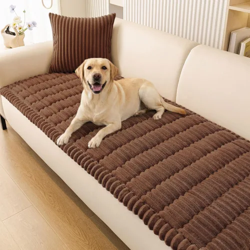 Vista 13 de Smiry Funda para Sofá para Perros Lavable, Fundas para Sofá de Mascotas Antideslizantes y Afelpadas para Sofá de 3 Cojines Apto para Mascotas
