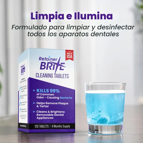 Vista 5 de Tabletas Retainer Brite para retenedores más limpios y aparatos dentales - 96