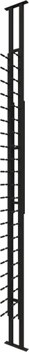 Vista 2 de Ultra Wine Racks Expositor de montaje de piso a techo (1 lado, profundidad individual, negro)
