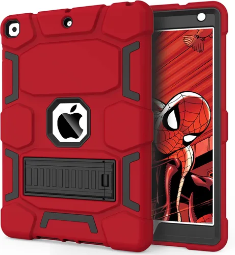 Vista 42 de CCMAO Funda para iPad de 6ª/5ª generación (9.7 pulgadas, 2018/2017), iPad Air de 2ª generación (2014) con soporte, funda protectora híbrida a prueba