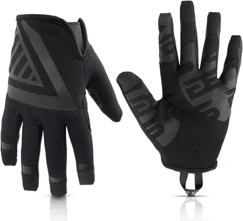 Glove Station The Impulse 1.0 Tactical Gloves for Men with Touchscreen Compatibility – Suede Leather & Spandex Shooting Gloves for Motorcycle,