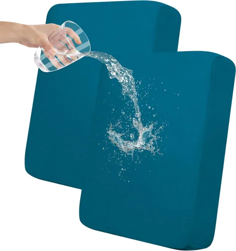 Vista 70 de Easy-Going Fundas de cojín 100% impermeables de 4 piezas para sofá seccional, izquierdo/derecho en forma de L, funda antideslizante para sofá, 3