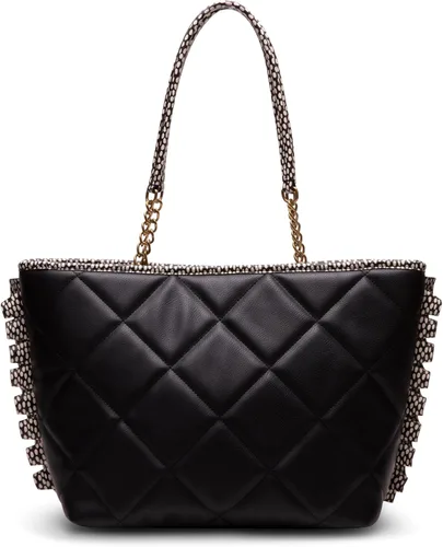 Vista 3 de Betsey Johnson Bull Dog Bow Tote, NegroBlanco, NegroBlanco