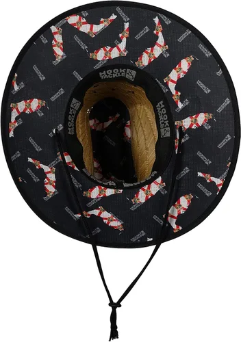 Vista 4 de Hook & Tackle Florida Salvavidas Pesca Stretch Fit Sombrero de paja