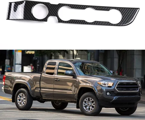 Vista 5 de Lcojicep Cubierta de panel de botón de aire acondicionado, accesorios de automóvil compatibles con Tacoma 2016-2020