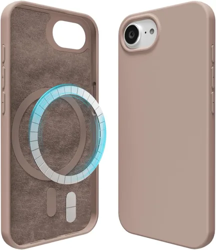 Vista 305 de oakxco Funda de silicona para iPhone 12 Pro Max, magnética, compatible con carga inalámbrica Magsafe, cubierta protectora de goma suave y delgada