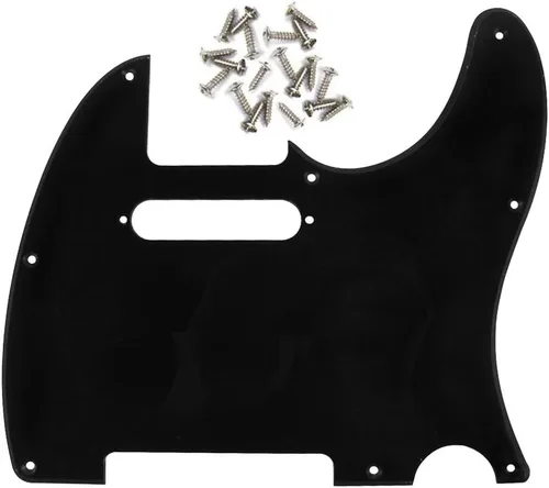 FLEOR Juego de 8 agujeros TL para rascar con tornillos de golpeador, ajuste USA/MX estándar estilo TL, 1 capa, color negro