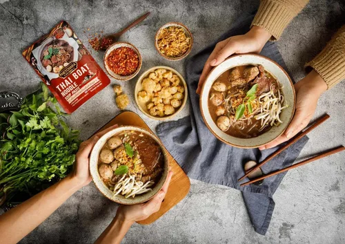 Vista 6 de Pasta de sopa de fideos Thai Boat