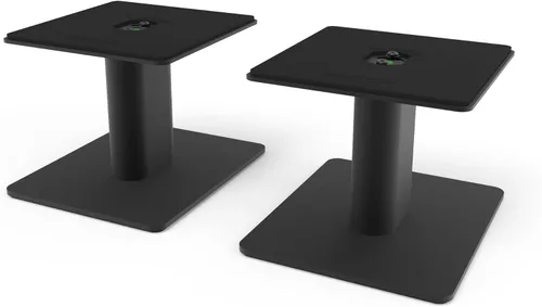 Kanto SP6HD - Soportes universales para altavoces de escritorio, 6 pulgadas, paquete de 2 unidades, acero (negro)
