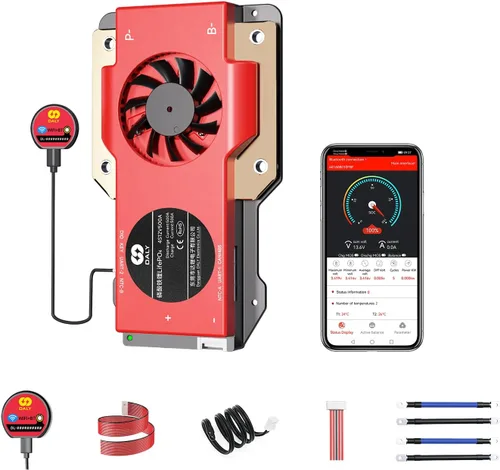 Vista 13 de DALY Smart BMS 4S-16S 40A-500A con módulo WiFi y placa de protección de comunicación CAN 485 para paquete de batería de litio LifePO4